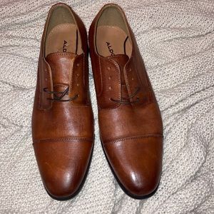 New Aldo Brown Cognac Dress Shoes